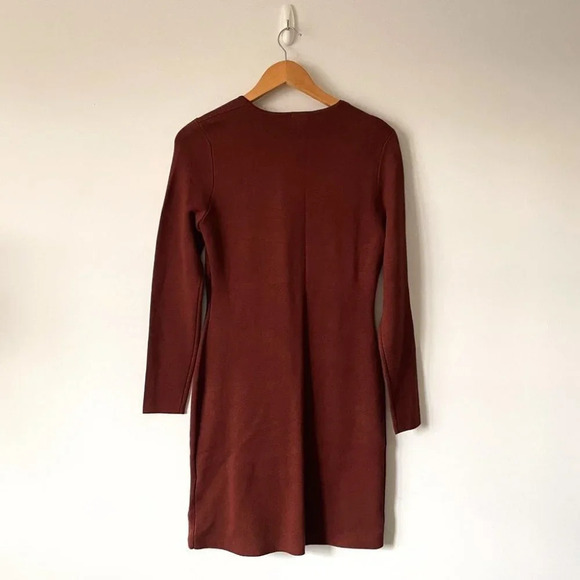 Abercrombie & Fitch A&F Long-sleeve Half-zip Mini Sweater Dress  Large NWT - Picture 6 of 8